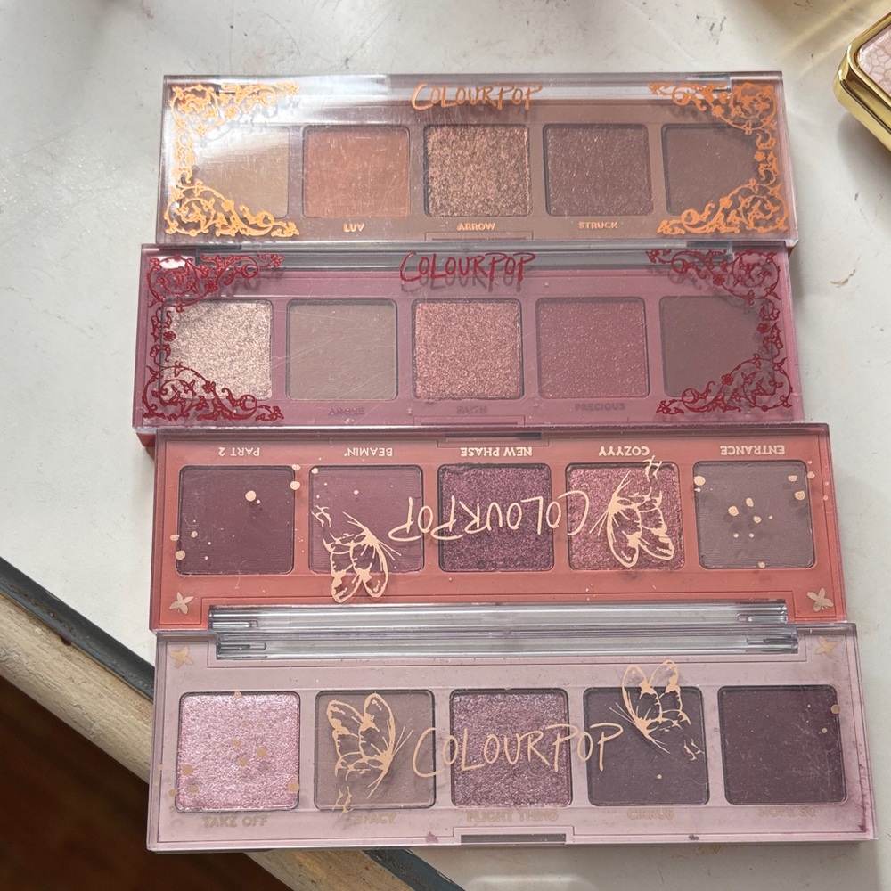 ColourPop Eyeshadow Palette Trio - Warm and Mauve Tones